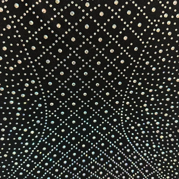 Windsor Black and Silver Embellished Long Sleeve Bodycon Dress NWT - Picture 5 of 8